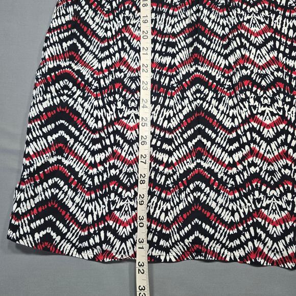 Anthropologie Sanctuary Women Dress Size XS Black Orange Stripe Midi Cap Sleeves - Picture 6 of 10